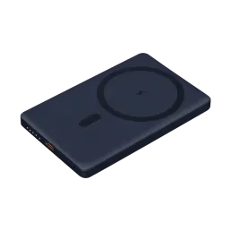 Внешний аккумулятор Атлантис (Atlantis) PD 5000mAh с функцией беспроводной зарядки 15W, синий