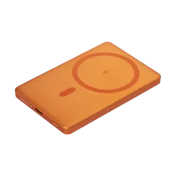 Внешний аккумулятор Атлантис (Atlantis) PD 5000mAh с функцией беспроводной зарядки 15W, оранжевый