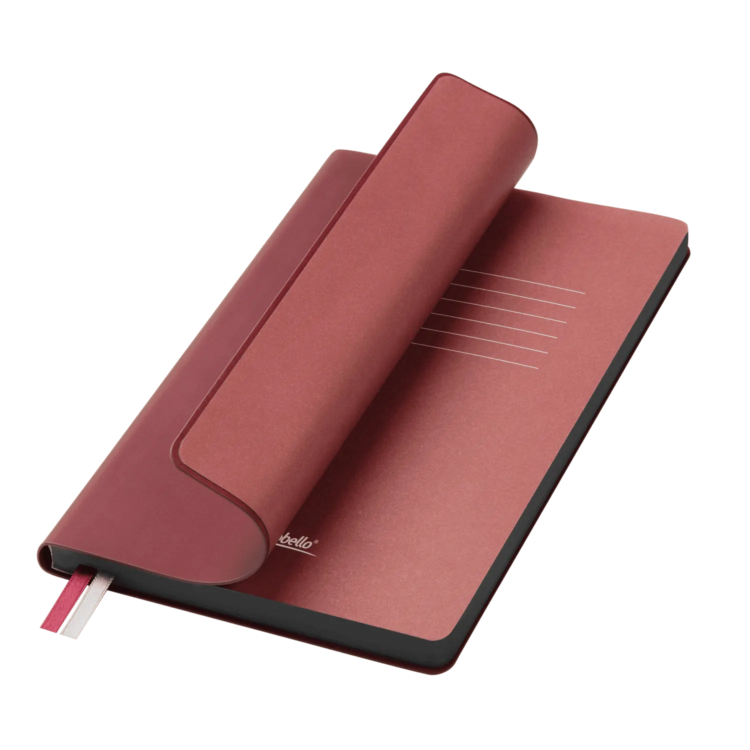 Ежедневник Мун Ривер (Moon River) недатированный, бургунди