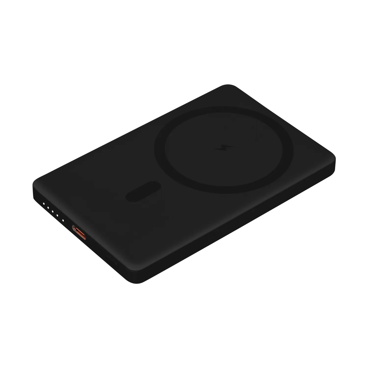 Внешний аккумулятор Атлантис (Atlantis) PD 5000mAh с функцией беспроводной зарядки 15W, черный