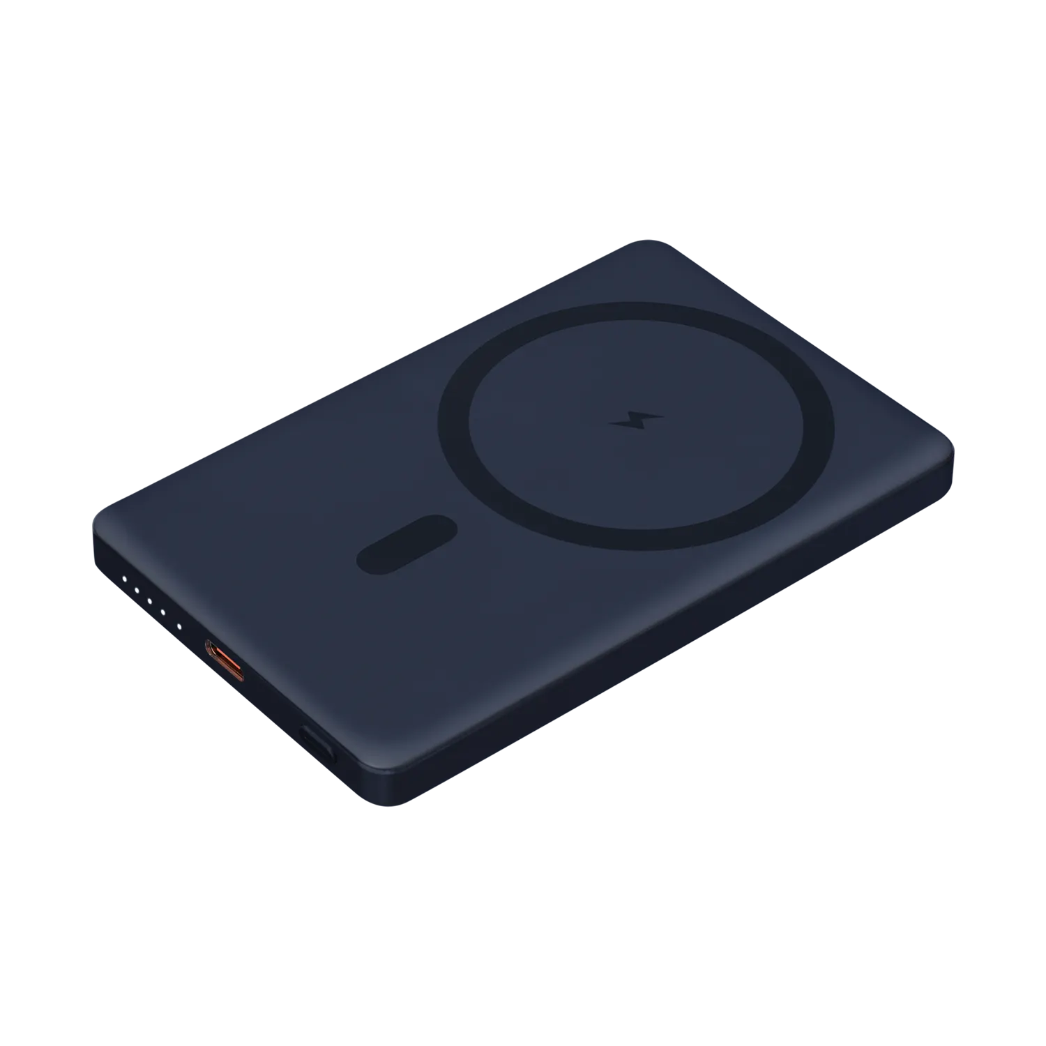 Внешний аккумулятор Атлантис (Atlantis) PD 5000mAh с функцией беспроводной зарядки 15W, синий