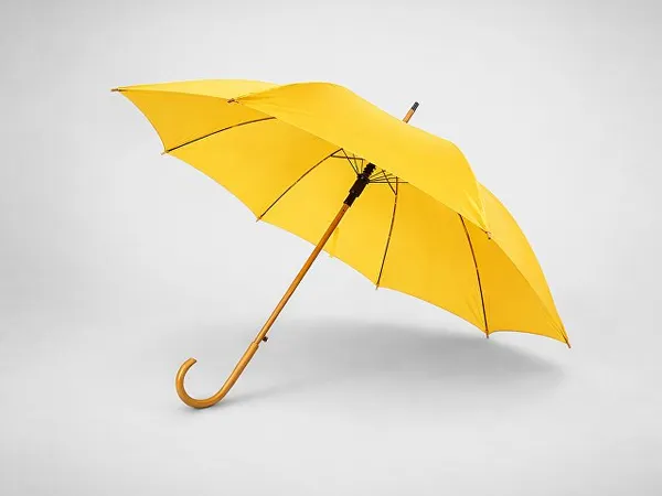 Зонт-трость "Радуга", желтый