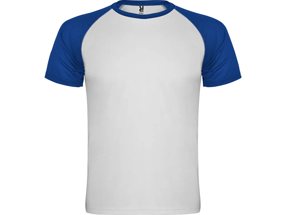 Спортивная футболка "Indianapolis" мужская, белый/королевский синий