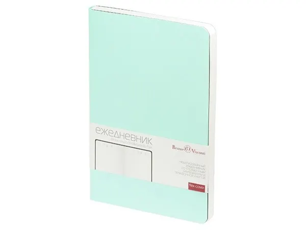 Ежедневник А5 недатированный «Megapolis Velvet Flex», зефирный мятный