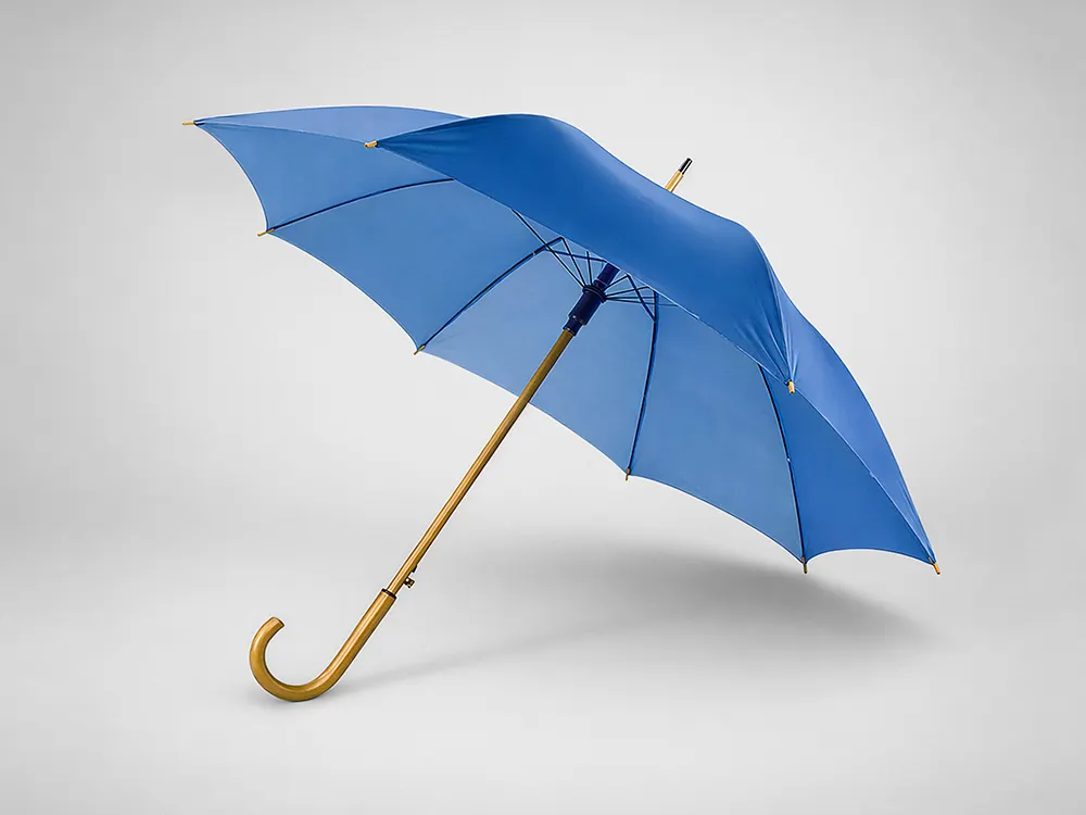 Зонт-трость "Радуга", синий