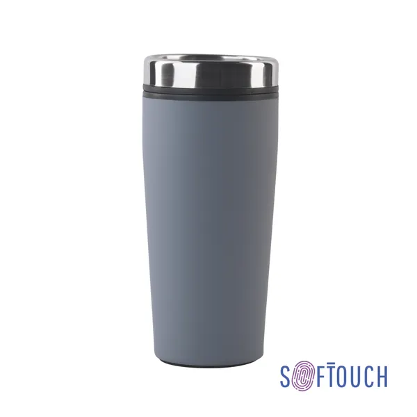 Термостакан "Европа" 500 мл, покрытие soft touch (серый)