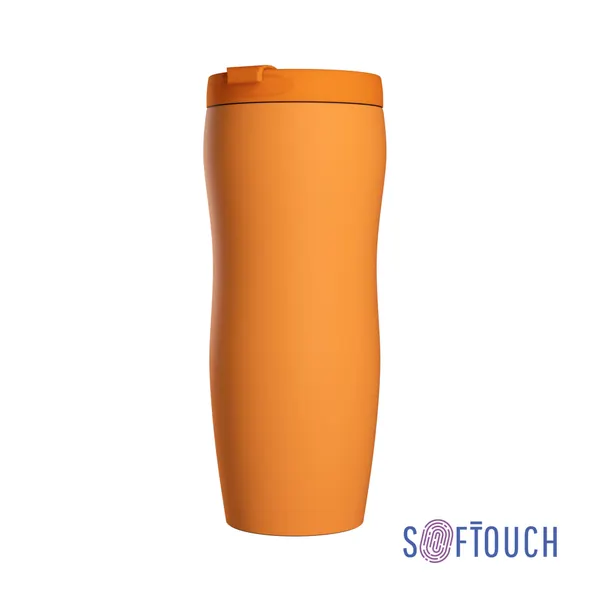 Термостакан "Монтана" 400 мл, покрытие soft touch (оранжевый)