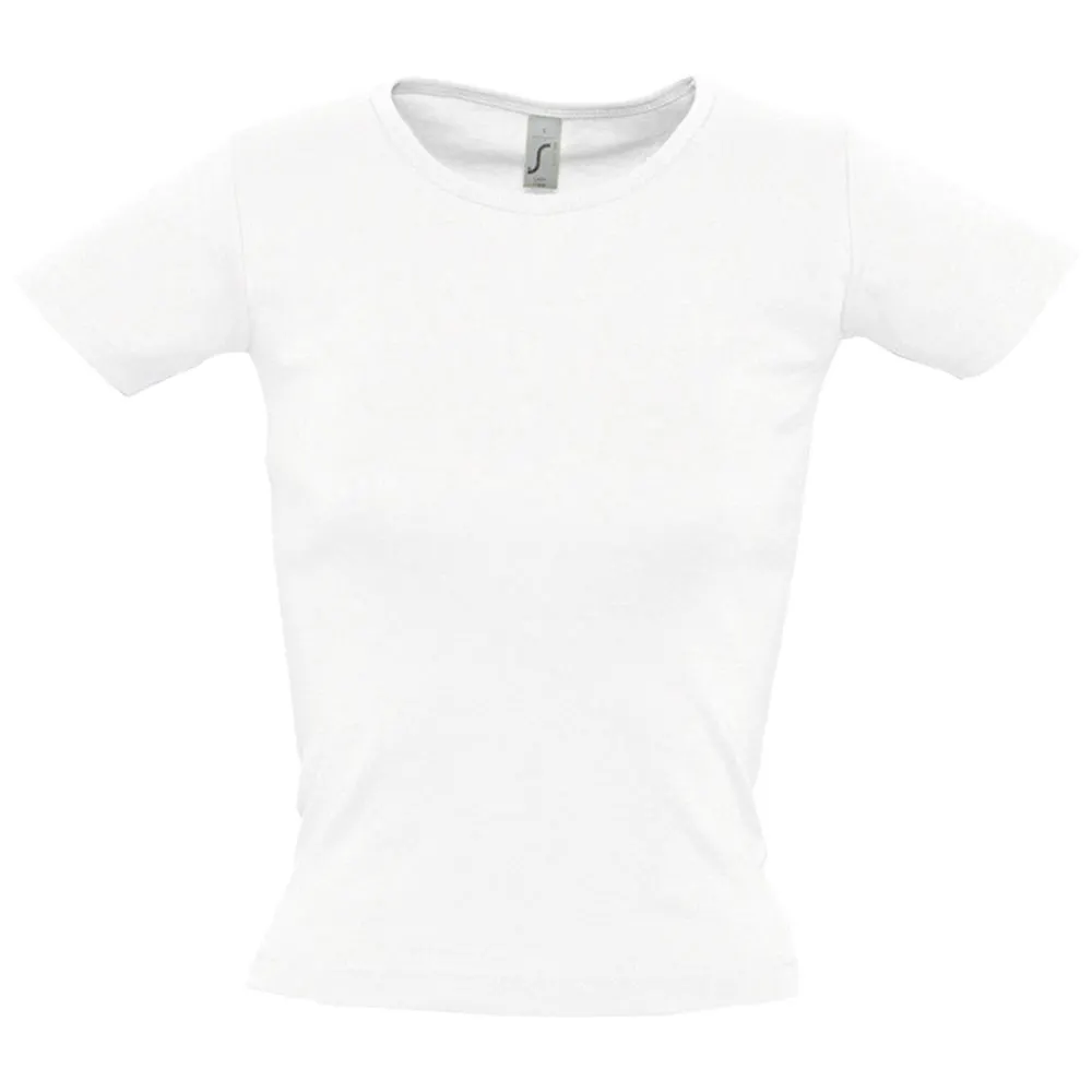 Футболка женская с круглым вырезом Lady 220 белая