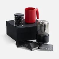 Набор «Микроклимат», черный с красным