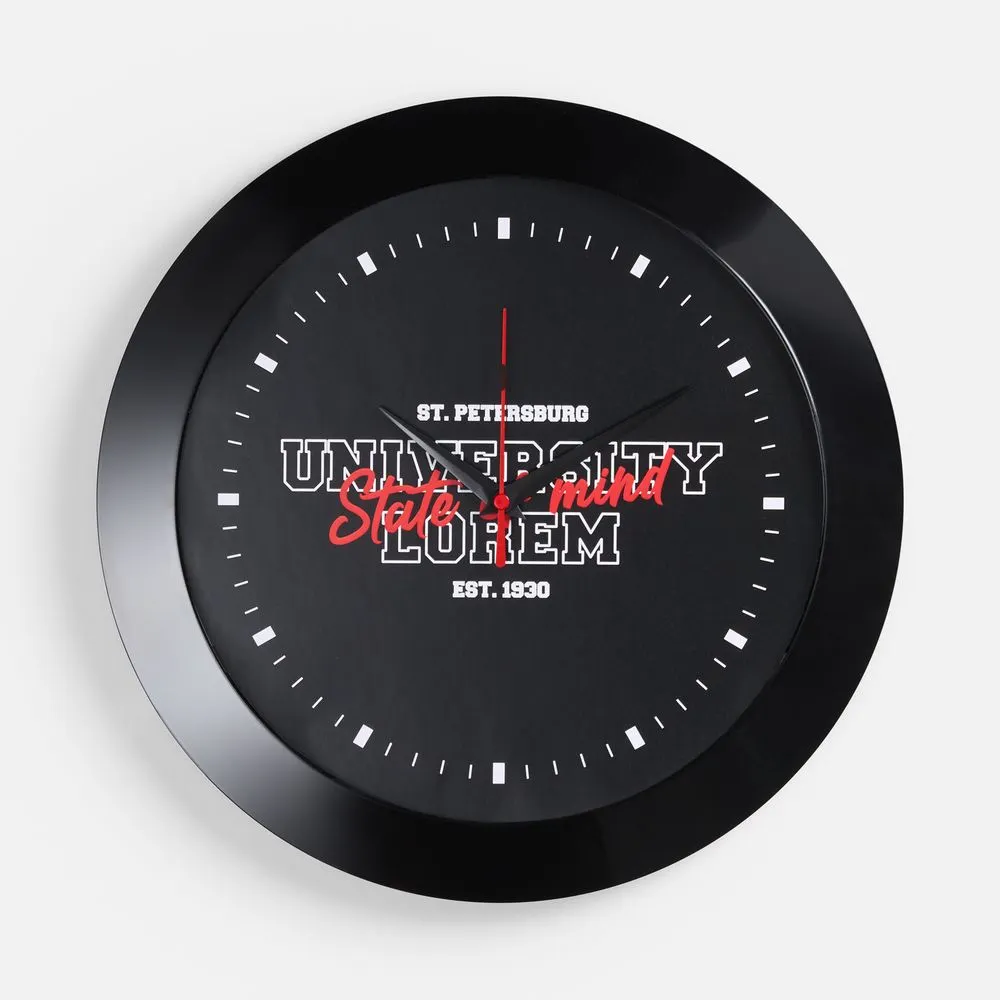 Часы настенные Vivid Large, черные