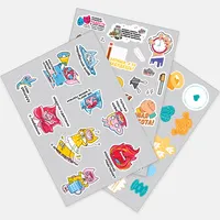 Наклейки бумажные Sticker Pack на заказ, L